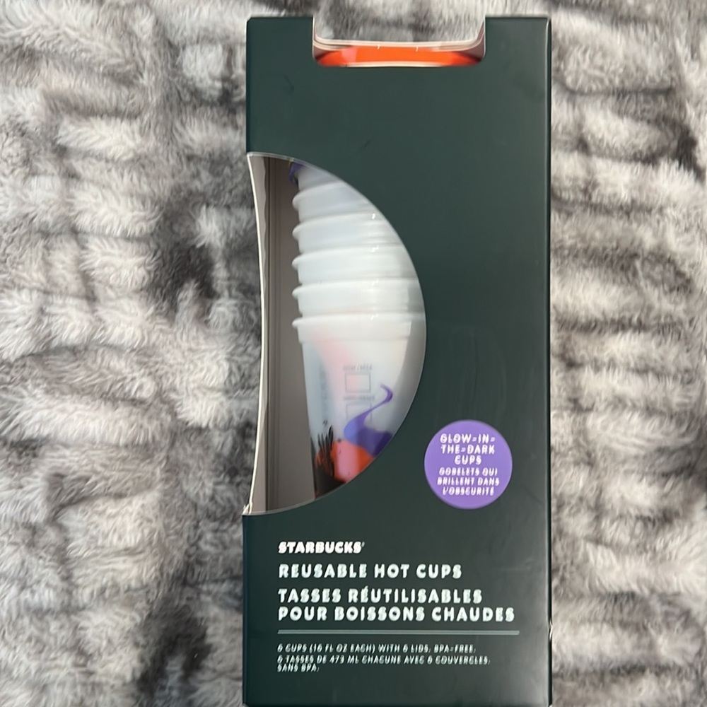 Starbucks Halloween Glow in the Dark reusable hot cups - Picture 3 of 3